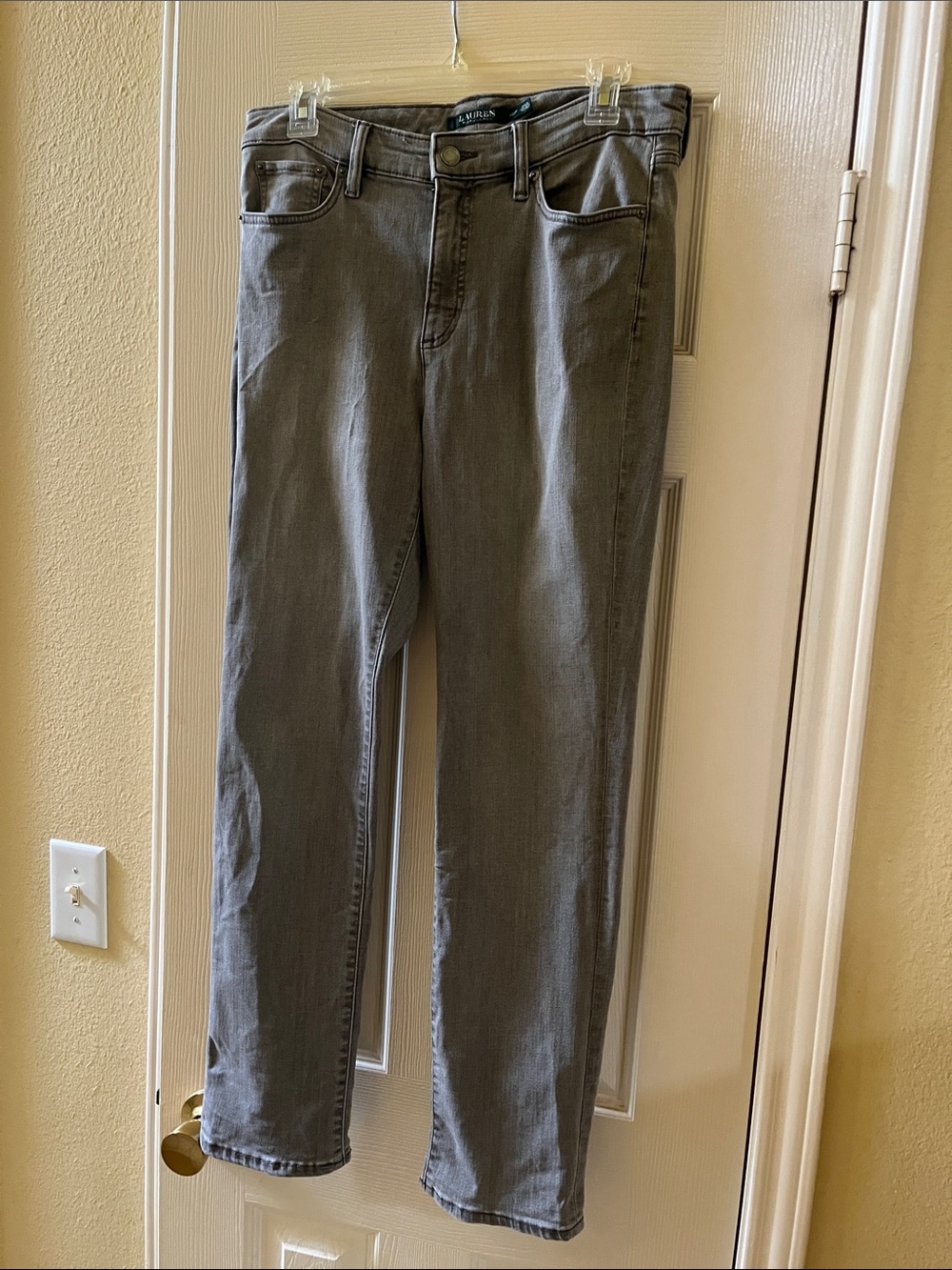 Lauren-Ralph Lauren Women's Straight-Leg Jeans in Grey-10P